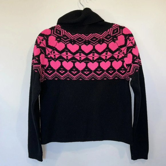 Generation Love Colorado Heart Turtleneck Sweater Pink & Black - Picture 6 of 8